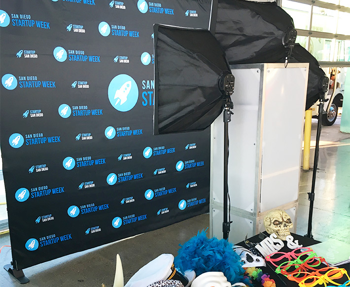 booth12 photo booth setup. San Diego's premier photo booth rental!