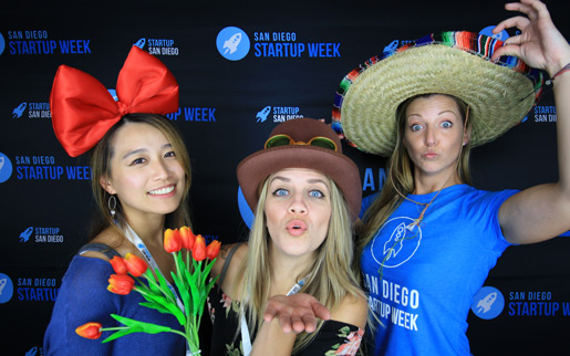 booth12 photo booth rental at San Diego Startup Week Closing Ceremony